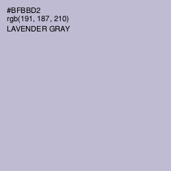 #BFBBD2 - Lavender Gray Color Image