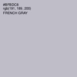 #BFBDC8 - French Gray Color Image