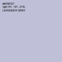 #BFBFD7 - Lavender Gray Color Image