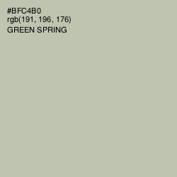#BFC4B0 - Green Spring Color Image