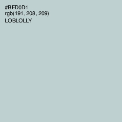 #BFD0D1 - Loblolly Color Image