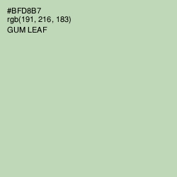 #BFD8B7 - Gum Leaf Color Image