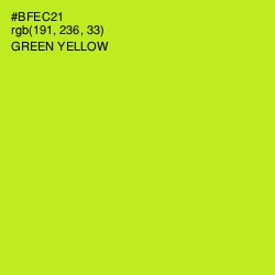 #BFEC21 - Green Yellow Color Image