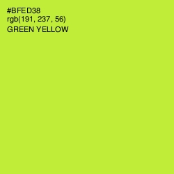 #BFED38 - Green Yellow Color Image