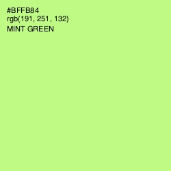 #BFFB84 - Mint Green Color Image
