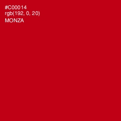 #C00014 - Monza Color Image