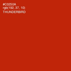 #C0250A - Thunderbird Color Image