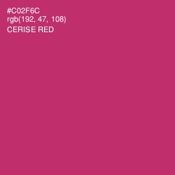#C02F6C - Cerise Red Color Image