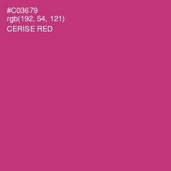 #C03679 - Cerise Red Color Image