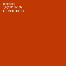 #C03903 - Thunderbird Color Image