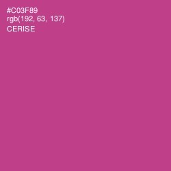 #C03F89 - Cerise Color Image