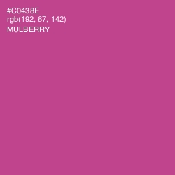 #C0438E - Mulberry Color Image