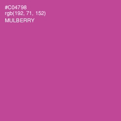 #C04798 - Mulberry Color Image