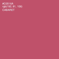 #C0516A - Cabaret Color Image