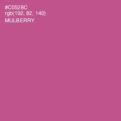 #C0528C - Mulberry Color Image