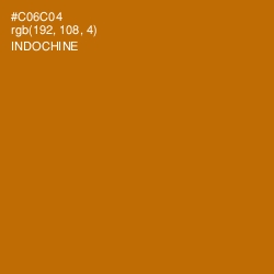 #C06C04 - Indochine Color Image