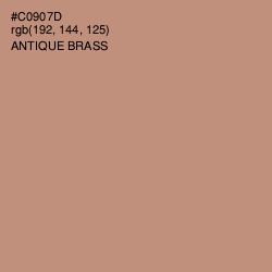 #C0907D - Antique Brass Color Image
