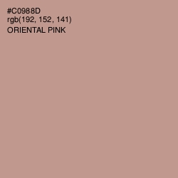 #C0988D - Oriental Pink Color Image