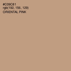 #C09C81 - Oriental Pink Color Image