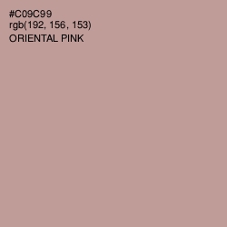 #C09C99 - Oriental Pink Color Image