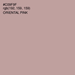 #C09F9F - Oriental Pink Color Image