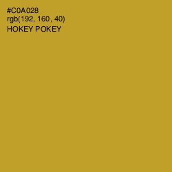 #C0A028 - Hokey Pokey Color Image