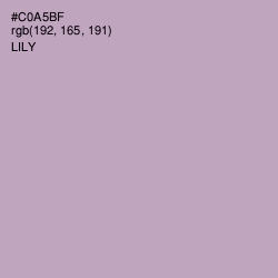 #C0A5BF - Lily Color Image
