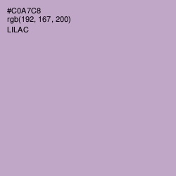 #C0A7C8 - Lilac Color Image