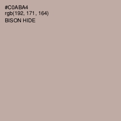 #C0ABA4 - Bison Hide Color Image