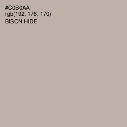 #C0B0AA - Bison Hide Color Image