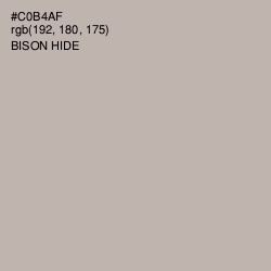 #C0B4AF - Bison Hide Color Image