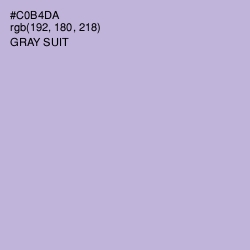 #C0B4DA - Gray Suit Color Image