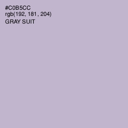 #C0B5CC - Gray Suit Color Image