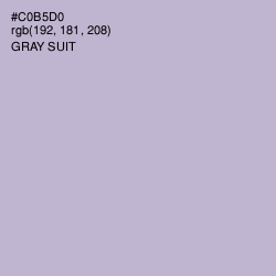 #C0B5D0 - Gray Suit Color Image