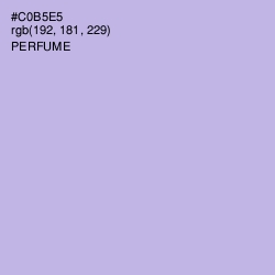 #C0B5E5 - Perfume Color Image