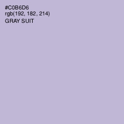 #C0B6D6 - Gray Suit Color Image