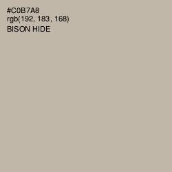 #C0B7A8 - Bison Hide Color Image