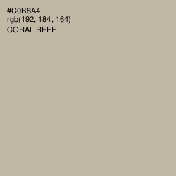 #C0B8A4 - Coral Reef Color Image