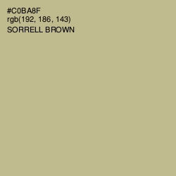 #C0BA8F - Sorrell Brown Color Image