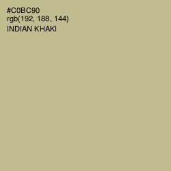 #C0BC90 - Indian Khaki Color Image