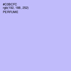 #C0BCFC - Perfume Color Image