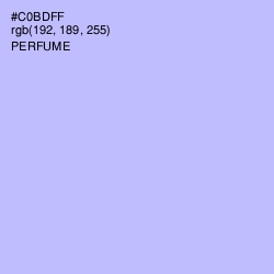 #C0BDFF - Perfume Color Image
