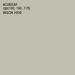 #C0BEAF - Bison Hide Color Image