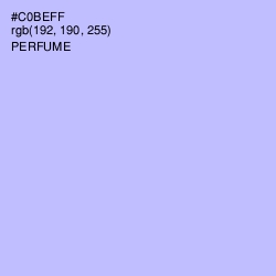 #C0BEFF - Perfume Color Image