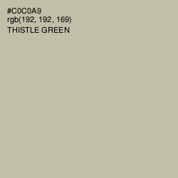 #C0C0A9 - Thistle Green Color Image