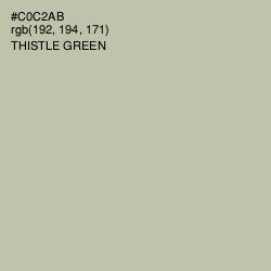 #C0C2AB - Thistle Green Color Image