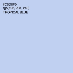 #C0D0F0 - Tropical Blue Color Image