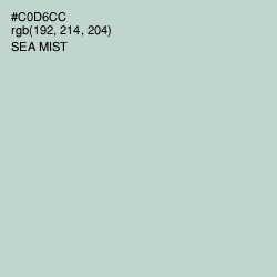 #C0D6CC - Sea Mist Color Image