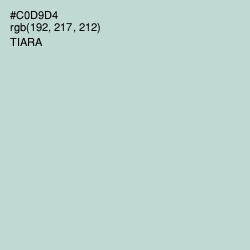 #C0D9D4 - Tiara Color Image