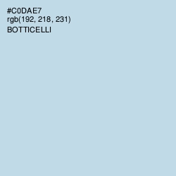 #C0DAE7 - Botticelli Color Image